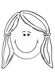 Set up a table outside and keep kids of all ages occupied with these spring pictures to color. Girl Face Coloring Page Coloring Home