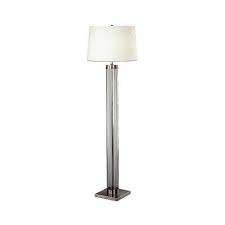Robert Abbey Lighting D3320 Andre One Light Glass Column Floor Lamp