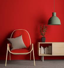 The Red In This Space Matching With The Chair Is A Very Bold Color Choice The Designer Obviously Tried To Tone I Red Interior Design Red Home Decor Interior