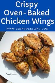 Crispy Oven Baked Chicken Wings Baked Chicken Wings Oven Chicken Wing Recipes Baked Crispy Oven Baked Chicken
