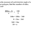 Each of the interior angles of a regular polygon is 140°. Https Encrypted Tbn0 Gstatic Com Images Q Tbn And9gcsyck Fck0sw6p2p1vqmmkbm11lqqxi725aeq Go56 Ugykt2gr Usqp Cau