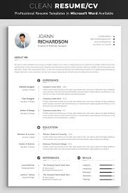 resume template word