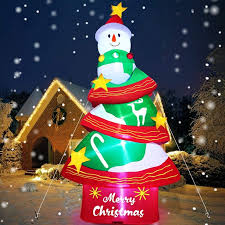 Maybe you would like to learn more about one of these? Decorx12 Feet Christmas Inflatables Christmas Tree With Lights Snowman Christmas Outdoor Decoration Blow Up Christmas Yard Decor Led Lights With Tethers Stakes For Outdoor Lawn Garden Party Walmart Com Walmart Com