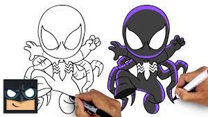 How To Draw Ultimate Symbiote Spiderman | Step By Step Tutorial - Youtube