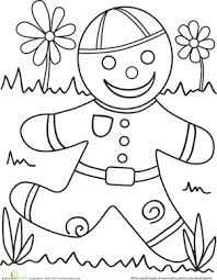 Color The Gingerbread Man Worksheet Education Com Select from premium gingerbread man images of the highest quality. gingerbread man worksheet education