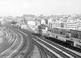 Millbay Railway Spur And Sidings Alongside Western Approach Between Plymouth Mainline Station And Millbay Station Dock Plymouth England Plymouth Railroad Art