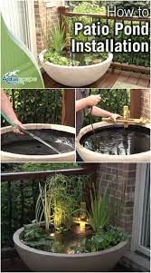 How To Create A Patio Water Garden The Easy Way Container Water Gardens Ponds Backyard Patio Pond