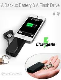 Compact Backup Battery And A Flash Drive For Iphone Ipad Battery Backup Flash Drive Mobile Accessories
