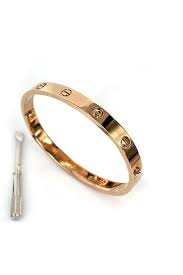 Cartier Inspired Love Bracelet With Screwdriver 32 Love Bracelets Silver Cartier Bracelet Designer Inspired Bracelet