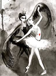 Black And White Swan Ballet Swan Lake The Black Swan Schwanensee Ballett Schwanensee