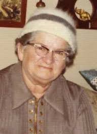 Picture of Marie Mai Jane Gertrude Bishop, a talented grandmother from St.  Leonard, NB Canada, who managed a farm in New Limerick, Maine