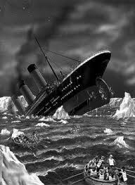 titanic ship sinking, titanic sinking