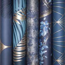 I Love Wallpaper Navy Blue Wallpaper Collection Navy Wallpaper Navy Gold Bedroom Blue Wallpapers