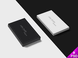Black And White Business Cards Mockup Thislooksgreat Net Business Card Mock Up White Business Card Business Card Design Creative