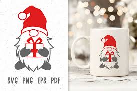 Download Santa Gnome Svg Christmas Gnome Svg Files Christmas Mug Designs By Green Wolf Art Thehungryjpeg Com