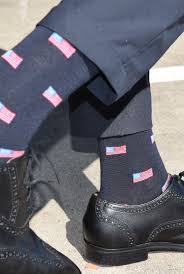 American Flag Dark Navy Merino Wool Over The Calf Dress Socks Dress Socks Sock Shoes Mens Dress Socks