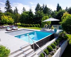 Edge Details Pool Contemporary With White Plaster Wicker Rattan Outdoor Hanging Lounge Chairs Pool Landscape Design Swimming Pools Backyard Pool Construction