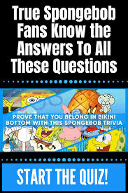 You know, when a team meeting gets boring when you and your best friend are stuck in traffic, or, when the lights go out and you and your children are stuck in your house, these trivia questions will save the day. True Spongebob Fans Know The Answers To All These Questions Spongebob Quiz Cartoon Trivia Spongebob