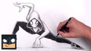 How To Draw Spider Gwen | Spider Man Sketch Art Lesson (Step by Step) -  YouTube