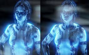 In Halo 2 Anniversary, Cortana has creases at the her armpits insinuating  she is not naked in 2A, but instead is wearing a body suit like H5 : rhalo