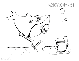 All tulamama coloring pages are very easy to print. Baby Shark Coloring Pages Free To Print For Kids Funny Shark Coloring Pages Coloring Pages Baby Shark
