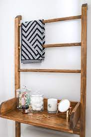 Add that farmhouse look to your bath in just a couple of hours. Diy Leaning Ladder Shelf For The Bathroom Room Makeovers To Suit Your Life Hgtv