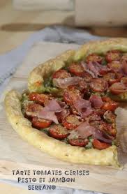 Recette De Tarte Aux Tomates Cerises Pesto Et Jambon Serrano Recette Tarte Tomate Tarte Aux Tomates Cerises Recette Tarte Tomate