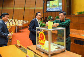 Thủ tướng chính phủ phạm minh chính thực hiện nghi lễ tuyên thệ theo quy định của hiến pháp 2013 và có bài phát biểu nhậm chức ngay sau khi kết quả bỏ phiếu được công bố. Cá»•ng Thong Tin Ä'iá»‡n Tá»­ Quá»'c Há»™i