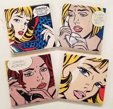 YOU PICK, Roy Lichtenstein Coasters, Pop Art Coasters, Personalized  Coasters, Artist Coasters, Mid-century Modern Coasters