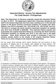 Important Notice Income Tax Adjustments For Code Section