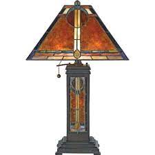 Our collection of beautiful lamps are handmade with hand selected quartersawn white oak and stained with your choice of dark cherry, mission brown, golden oak, or black. Quoizel Museum Of New Mexico Valiant Bronze San Gabriel Table Lamp Nx615tva Bellacor