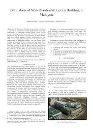 Hopefully architect can aware about what their designing right now. Pdf Evaluation Of Non Residential Green Building In Malaysia