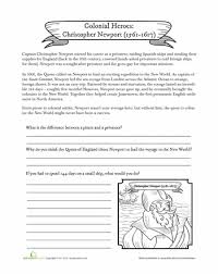 Christopher Newport Worksheet Education Com Social Studies Worksheets History Worksheets Colonial America