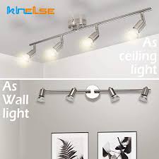 Adaptable a todo tipo de techos. Foco Led Giratorio Para Luz De Techo Para Cocina Bases De Luz Gu10 Riel De Luces Ajustable De 3 Vias Para Sala De Estar Bombillas No Incluidas A Lookool Ro