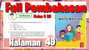 Ayo Mencoba Halaman 49 Ii Kunci Jawaban Senang Belajar Matematika Kelas 6 Sd Youtube
