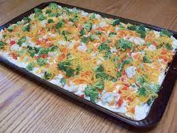 Classic Veggie Pizza With Crescent Roll Crust Vintage Cooking Recipe Veggie Pizza Recipe Recipes Brunch Recipes