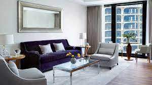 The exclusive accessible one bedroom suite includes a king bed accommodation and a stimulating living area. Luxury One Bedroom Suite With City View The Langham Chicago