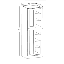 Crosley furniture seaside freestanding kitchen pantry cabinet, 30w x 16d x 72h. 30 Wide 90 Tall Pantry Cabinet Onlycabinets