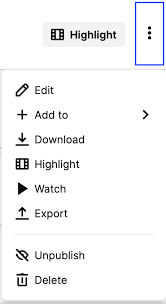 At the top of the table two buttons will appear: Video On Demand