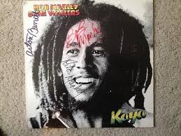 Bob Marley signed LP Kaya signed by Bob Marley, Rita Marley, Aston Barrett  w COA