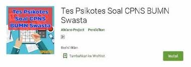 Check spelling or type a new query. Aplikasi Tes Psikotes Soal Cpns Bumn Swasta Alviano
