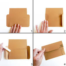 Using regular paper and rubber glue, you can make your own envelopes in almost any size. Block Printed Envelope Template The Postman S Knock