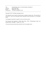 Dalam pada itu juga, istilah yang tepat dapat memartabatkan bahasa melayu yang menjadi bahasa rasmi penggunaannya. Https Repository Nie Edu Sg Bitstream 10497 18303 1 Sekata 9 1 28 Pdf
