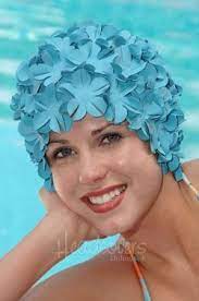 Swim Cap Retro Petal Flower Swimming Caps Fun Swim Cap Swim Caps Retro Swim Fun Swim Caps