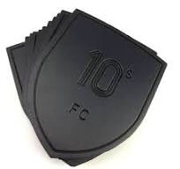 Custom Logo Embossed Synthetic PU Metal Faux Leather Label ...