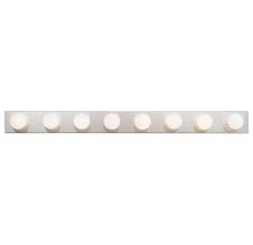 The light features a robust steel backplate with a brushed nickel finish that adds elegance to your bath decor. Kichler 628ni Bath Vanity 48 Wide 8 Bulb Build Com