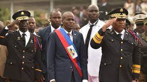 In this april 7, 2018, file photo, haiti's president jovenel moise, center, leaves the museum during a. Haiti S New President Sworn In After Yearlong Political Stalemate Cnn