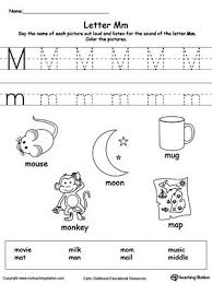 Words Starting With Letter M Letter M Worksheets Lettering Preschool Letters