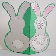 So first up is the flower card. Make Shaped Bunny Chick And Flower Cards Easter And Spring Crafts Aunt Annie S Crafts