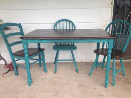 Pin By Kendra Tinsley On Projects Painted Kitchen Tables Kitchen Table Makeover Teal Kitchen